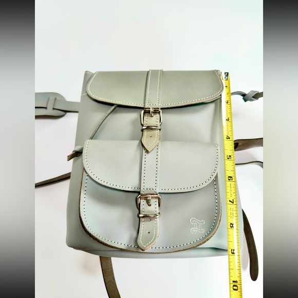GRAFEA England Michelle Full Grain Utility Leather Baby Small Backpack in Grey - Picture 10 of 16